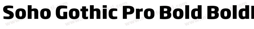 Soho Gothic Pro Bold BoldItalic字体转换